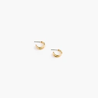 Crossover hoop earrings