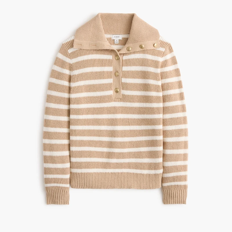Button-neck sweater