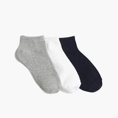 Kids' ankle socks three-pack