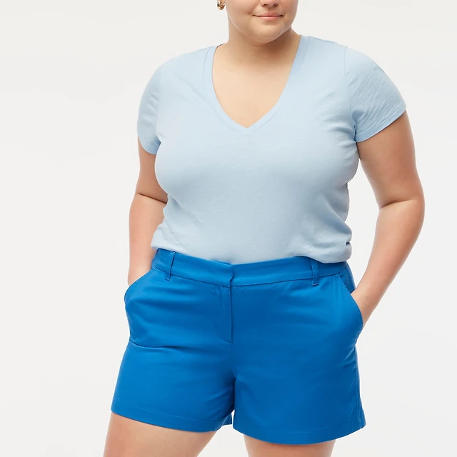 100% cotton 5" classic chino short