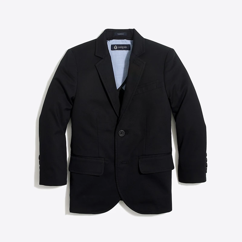Boys' Thompson suit jacket in flex chino