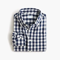 Kids' long-sleeve flex patterned washed shirt