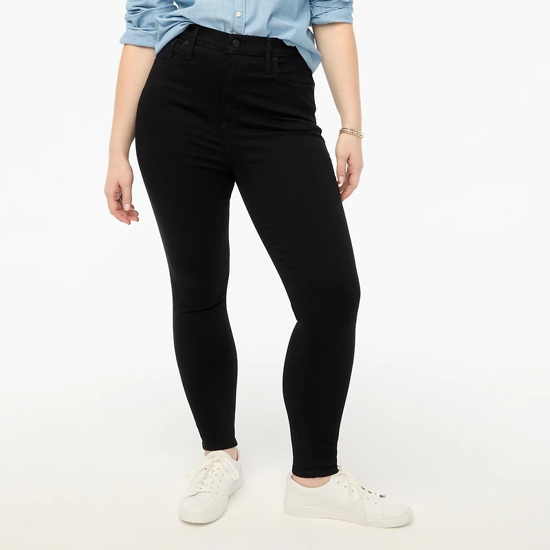 Tall 10" high-rise black skinny jean in signature stretch
