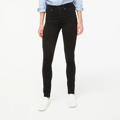 Tall 10" high-rise black skinny jean in signature stretch