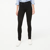 Tall 10" high-rise black skinny jean in signature stretch