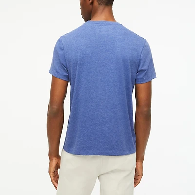 Cotton-blend washed jersey tee