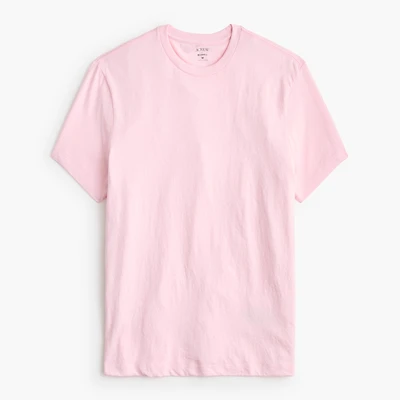 Cotton-blend washed jersey tee