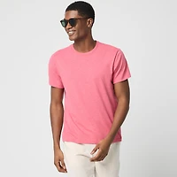 Cotton-blend washed jersey tee