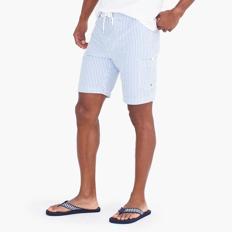 9" seersucker board short