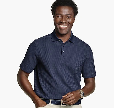 Tilson Textured-Weave Polo