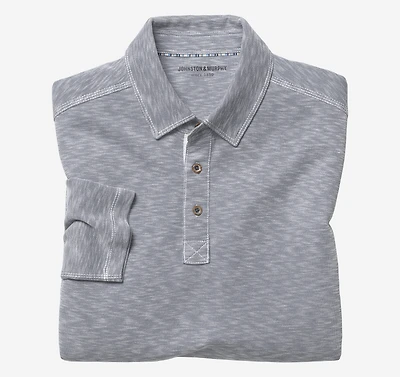 Vintage Slub Long-Sleeve Polo