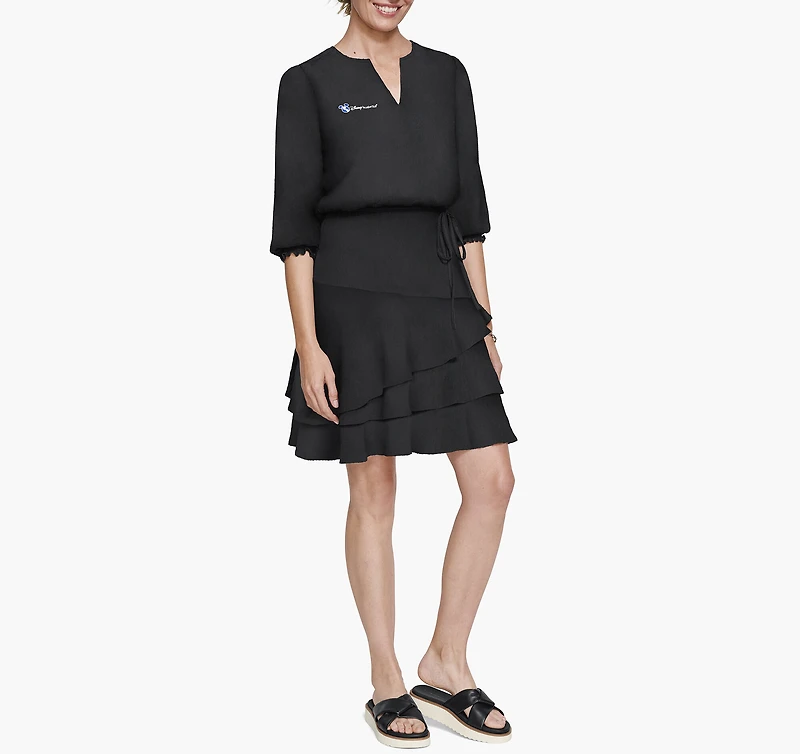 Women's Solid Tiered Dress