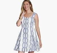 Sleeveless Eyelet Dress