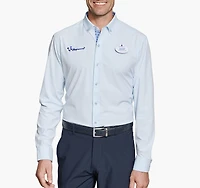 Men's Long Sleeve Button Front Solid Woven Shirt
