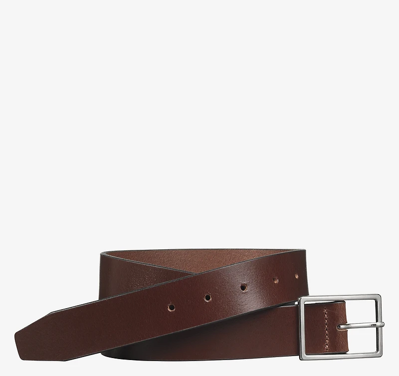 Polished-Nickel Buckle Belt