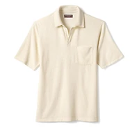 Terry Open Collar Polo