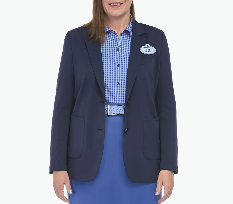 Women's Solid Knit Blazer