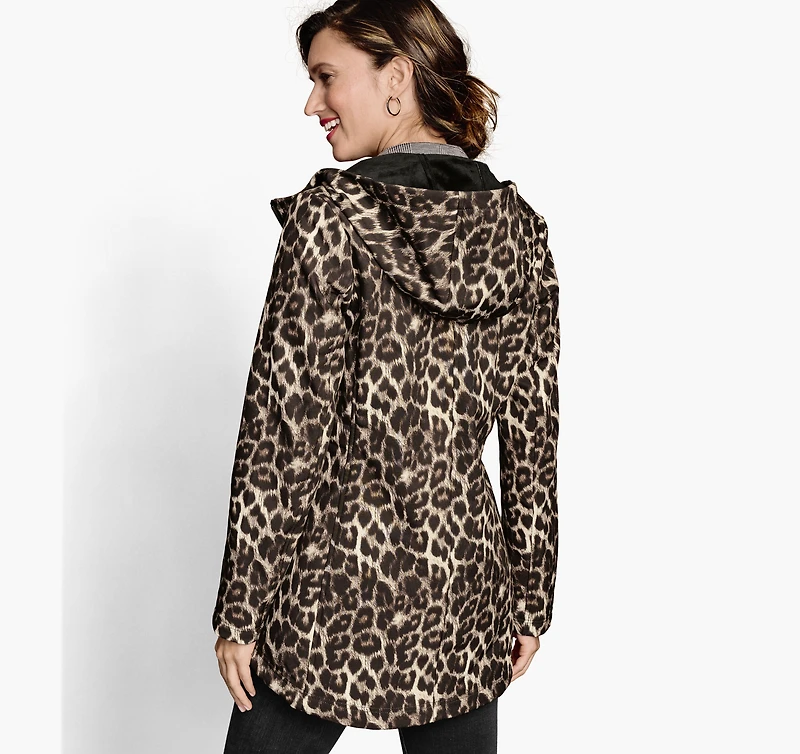 Animal-Print Soft Shell Jacket