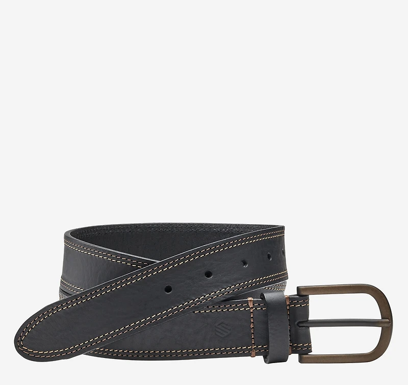 Double Contrast Stitched Belt