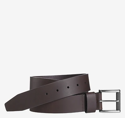 Roller Buckle Leather Belt
