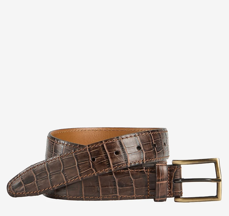 Croc Embossed Belt