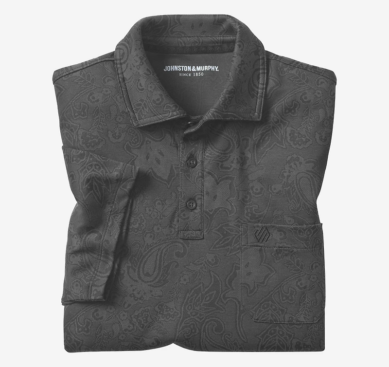 Evans Jacquard Polo