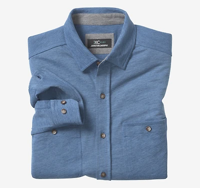 XC Flex® Stretch Indigo Long-Sleeve Shirt