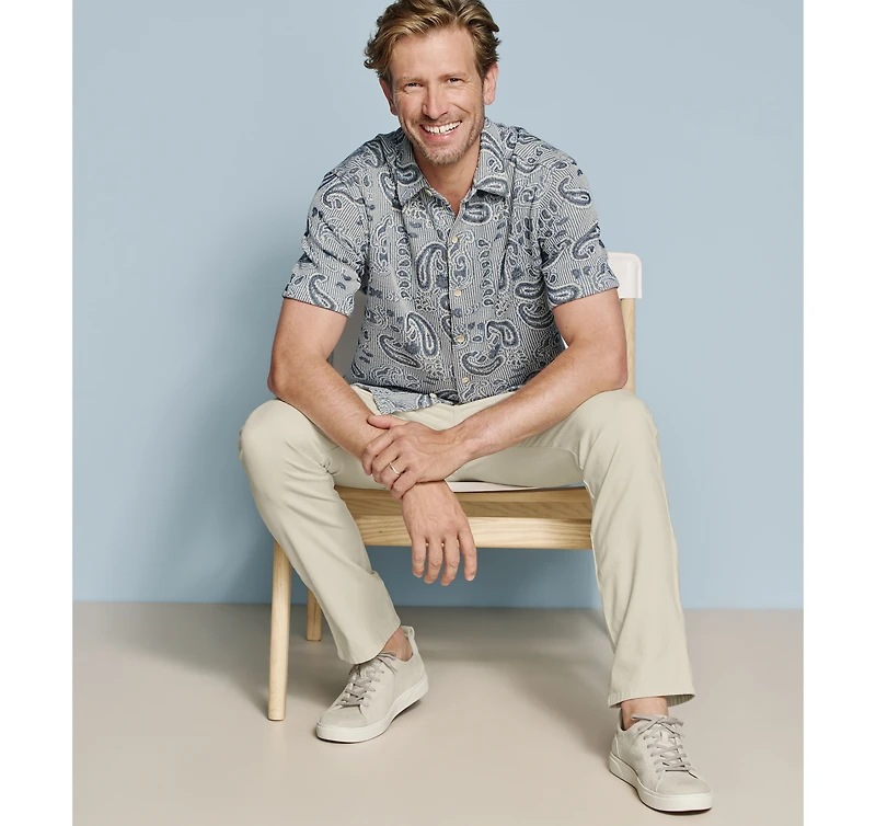 Linden Textured Short-Sleeve Shirt