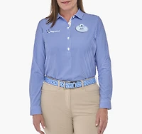 Women's Long Sleeve Popover Gingham Woven Shirt