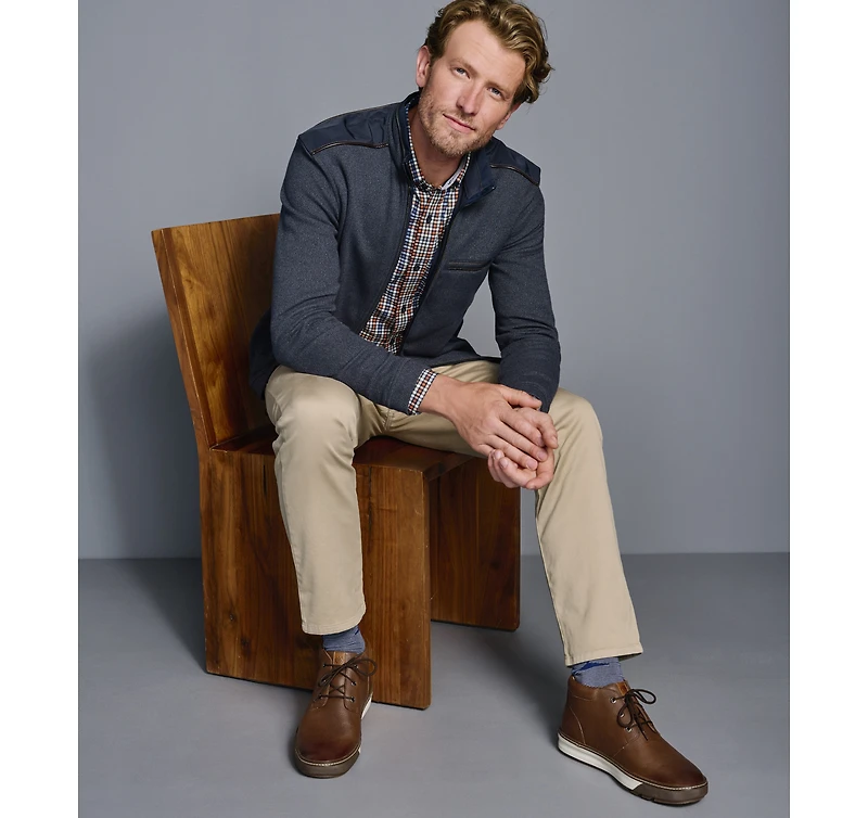 Melange Knit Full-Zip