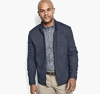 Melange Knit Full-Zip