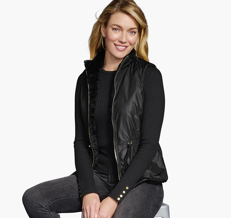 Reversible Faux-Fur Vest