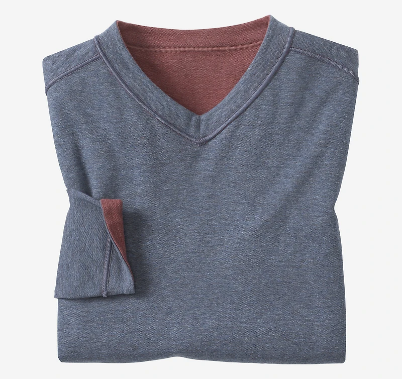 Icon Reversible V-Neck Pullover