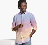 Washed Linen-Blend Shirt