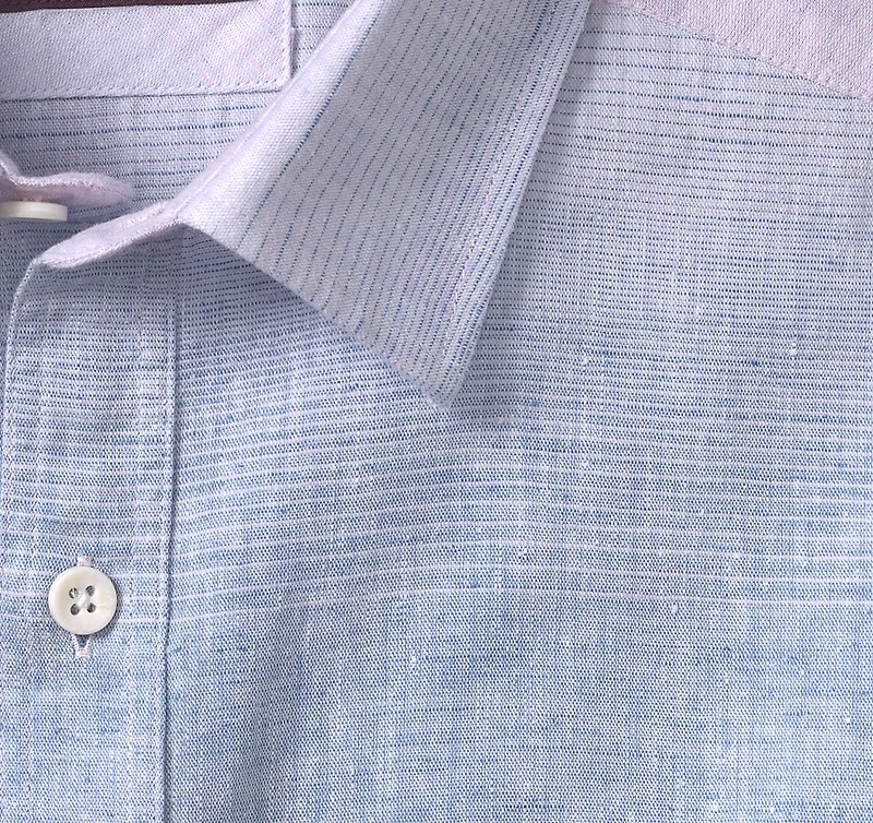 Washed Linen-Blend Shirt