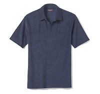 Terry Open Collar Polo