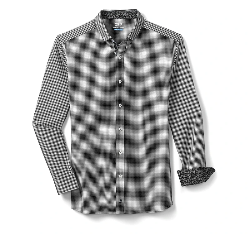 Game Day XC4® Long-Sleeve Gingham Shirt