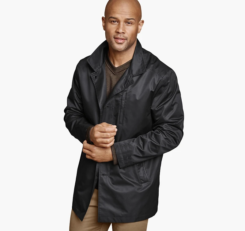 Upton Water-Resistant Raincoat with Removable Liner