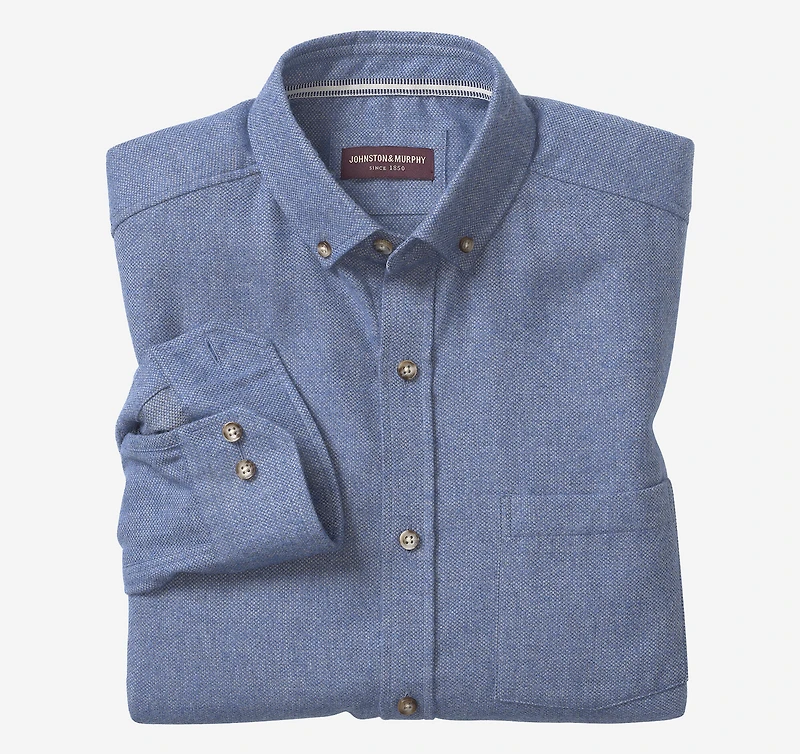 Brushed Heathered Woven Shirts