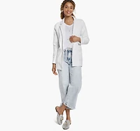 Crinkle Knit Jacquard Blazer