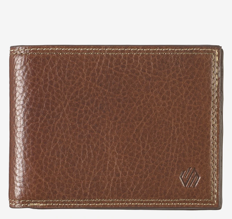 Double Contrast Stitch Billfold Wallet