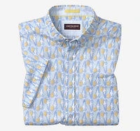 Printed Cotton Short-Sleeve Shirt