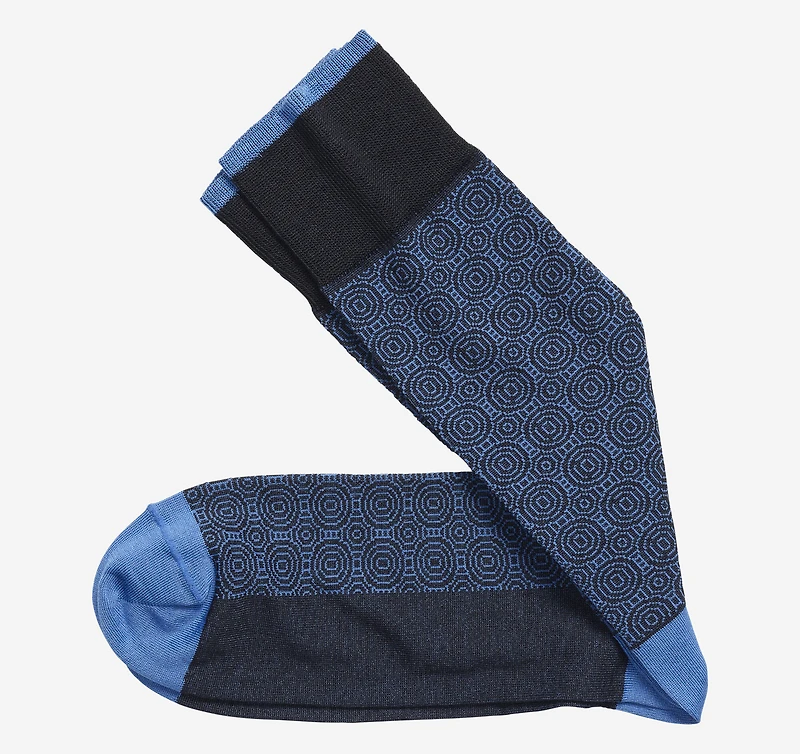 Circle Grid Socks