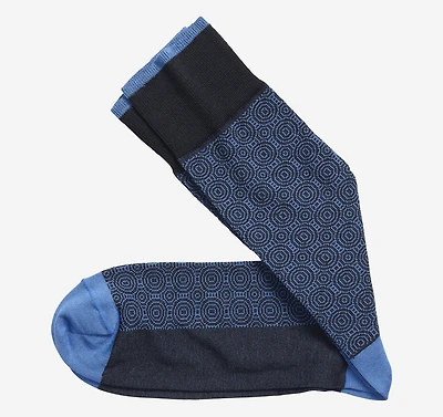 Circle Grid Socks
