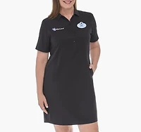 Women's Short Sleeve Popover Solid Dress