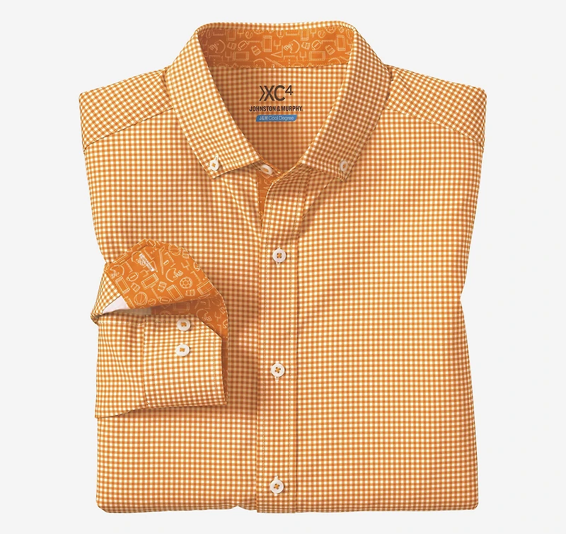 Game Day XC4® Long-Sleeve Gingham Shirt