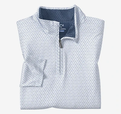 Game Day XC4® Goal Post Print Quarter-Zip