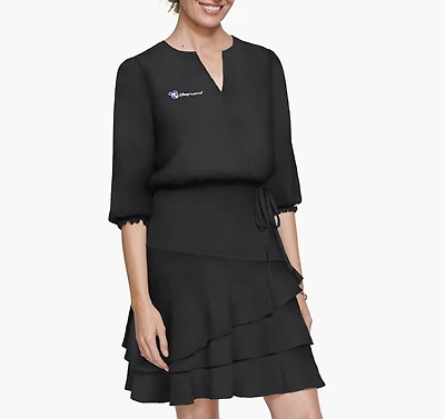 Women's Solid Tiered Dress