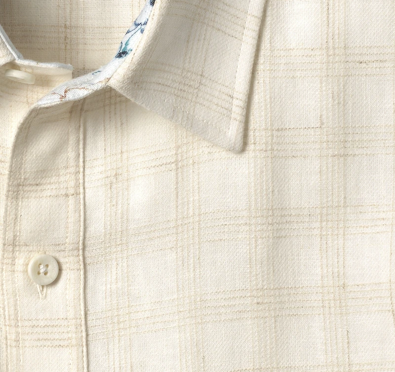 Washed Linen-Blend Shirt