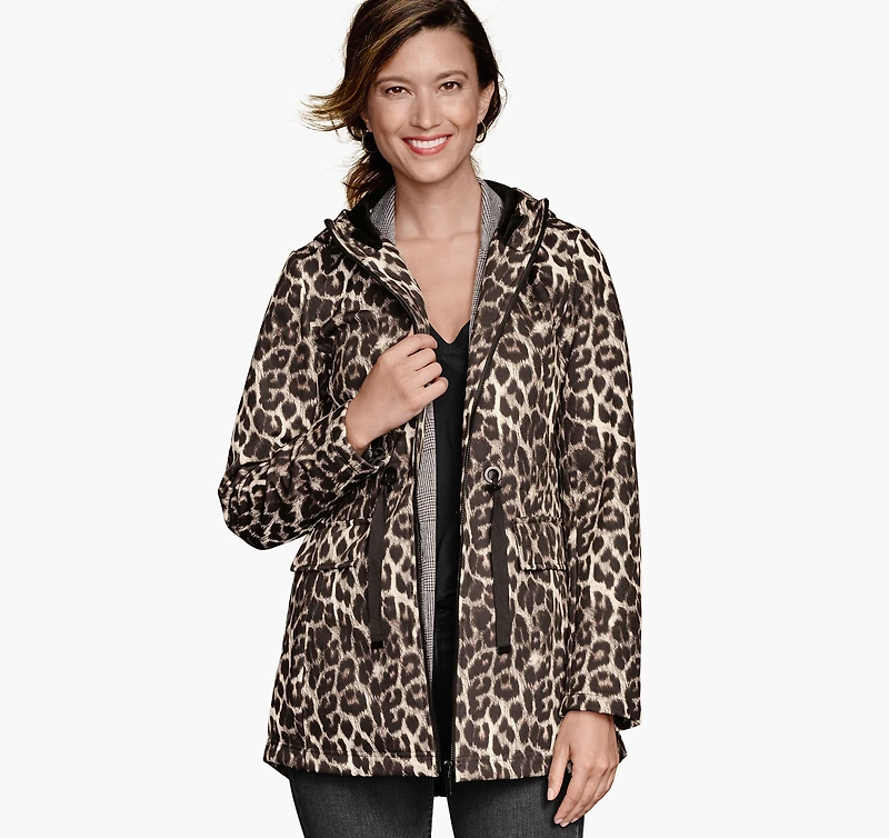 Animal-Print Soft Shell Jacket
